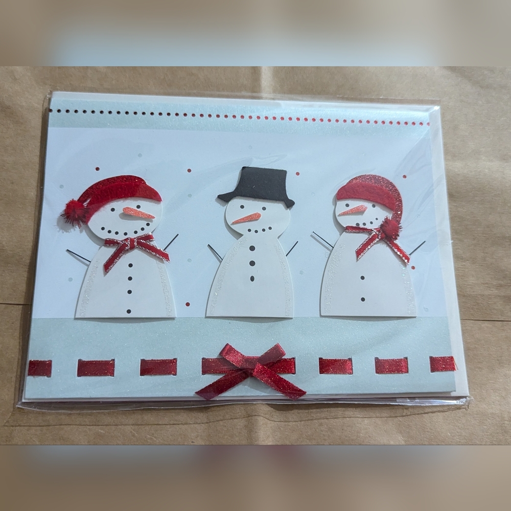 Handcrafted 3D Christmas card by Burgoyne. New in cellophane